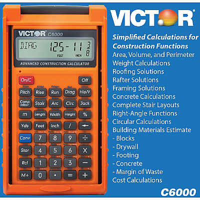 Victor C6000 Advanced Construction Calculator