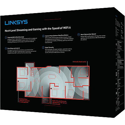 Linksys Velop MX4200 Wi-Fi 6 IEEE 802.11ax Ethernet Wireless Router