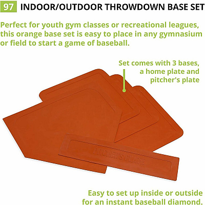 Champion Sports Indoor/Outdoor Throwdown Base Set Orange (97)