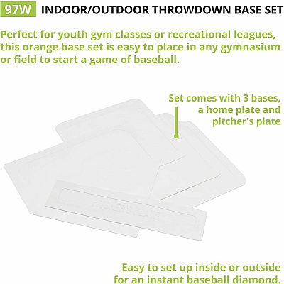 Champion Sports Indoor/Outdoor Throwdown Base Set White (97W)