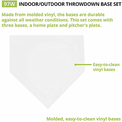 Champion Sports Indoor/Outdoor Throwdown Base Set White (97W)