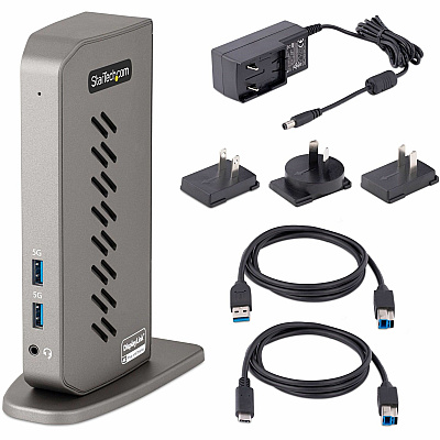 StarTech Hybrid Usb-c Usb-a Dock - Dual Hdmi/dp (DK30A2DHU)
