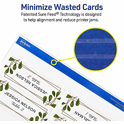 Avery Place Cards with Sure Feed (05011)