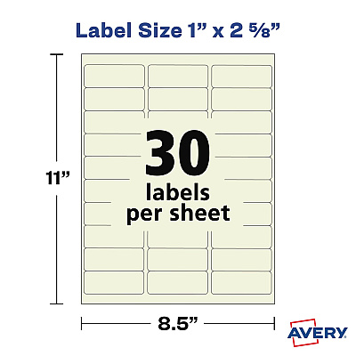 Avery Pearlized Address Labels (08215)
