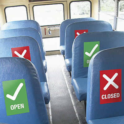 Avery Surface Safe OPEN/CLOSED Table/Chair Decals (AVE83070)