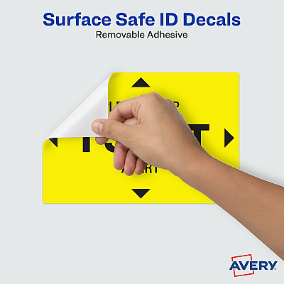Avery Surface Safe PLEASE KEEP 1 SEAT APART Decals (AVE83073)