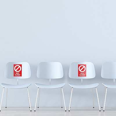 Avery Surface Safe SEAT CLOSED Chair Decals (AVE83076)