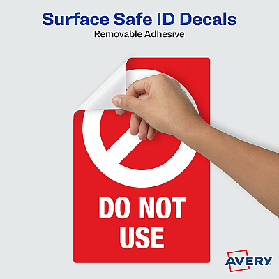 Avery Surface Safe DO NOT USE Table & Chair Decals (AVE83078)