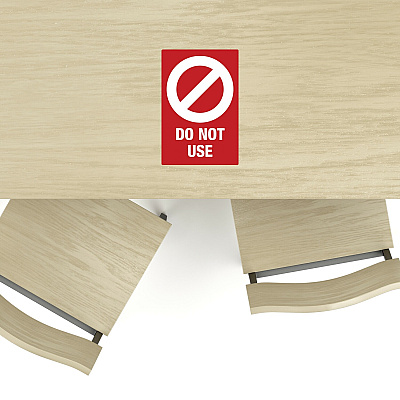 Avery Surface Safe DO NOT USE Table & Chair Decals (AVE83078)