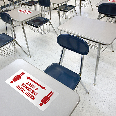 Avery Surface Safe KEEP YOUR DISTANCE Decals (AVE83079)