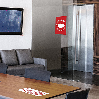 Avery Surface Safe THIS AREA SANITIZED Decals (AVE83080)