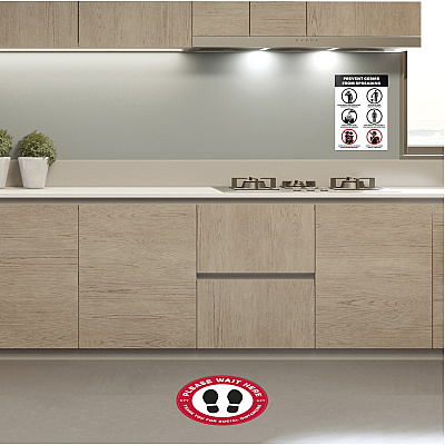 Avery Surface Safe PREVENT GERMS Wall Decals (AVE83174)
