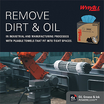 Wypall Oil, Grease & Ink Cloths (KCC33570)