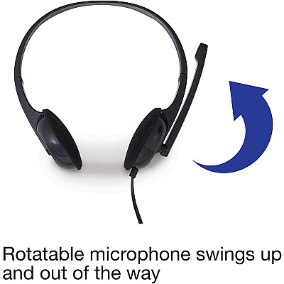 Verbatim Stereo Headset with Microphone (VER70721)