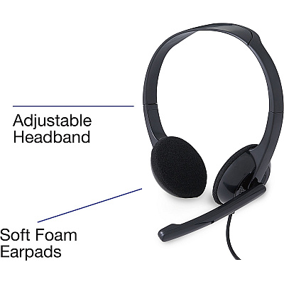 Verbatim Stereo Headset with Microphone (VER70721)