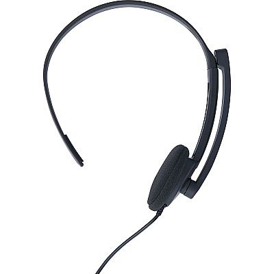 Verbatim Mono Headset with Microphone and In-Line Remote (VER70722)