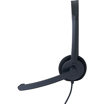 Verbatim Mono Headset with Microphone and In-Line Remote (VER70722)