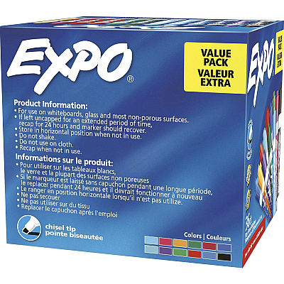 EXPO Low-Odor Dry Erase Chisel Tip Markers (SAN2135174)