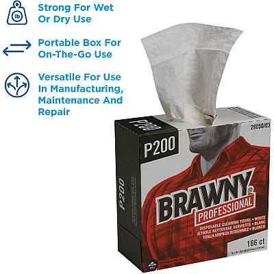 Brawny Professional P200 Disposable Cleaning Towels (GPC2905003)