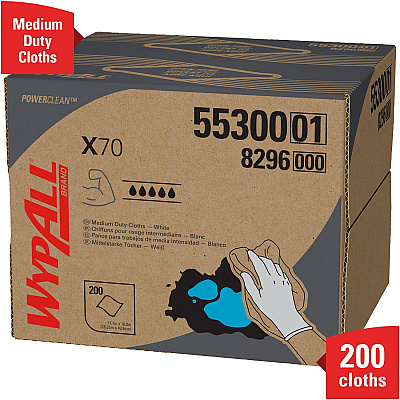 Wypall Power Clean X70 Medium Duty Cloths (KCC55300)