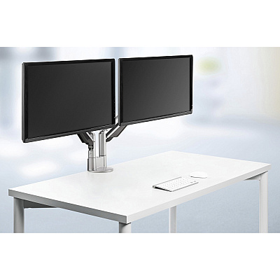 Novus CLU Duo 990+4019+000 Mounting Arm for Monitor - Silver (9904019000)