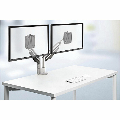 Novus CLU Duo 990+4019+000 Mounting Arm for Monitor - Silver (9904019000)
