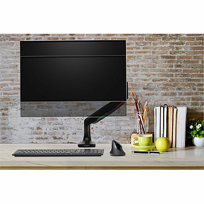 Kensington SmartFit Mounting Arm for Monitor, Curved Screen Display, Flat Panel Display - Black - Landscape/Portrait (KMW59600)