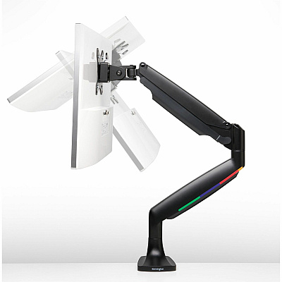 Kensington SmartFit Mounting Arm for Monitor, Curved Screen Display, Flat Panel Display - Black - Landscape/Portrait (KMW59600)