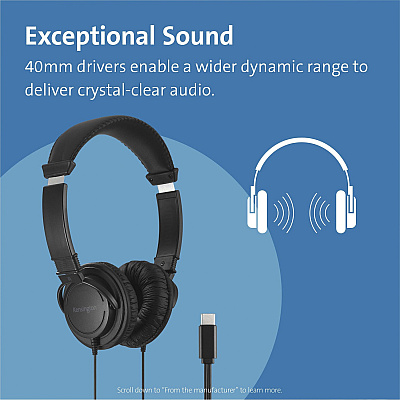 Kensington USB-C Hi-Fi Headphones (KMW97456)