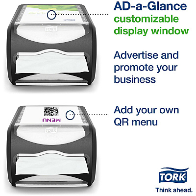 Tork Xpressnap Counter Napkin Dispenser Black N4 (TRK6432000)