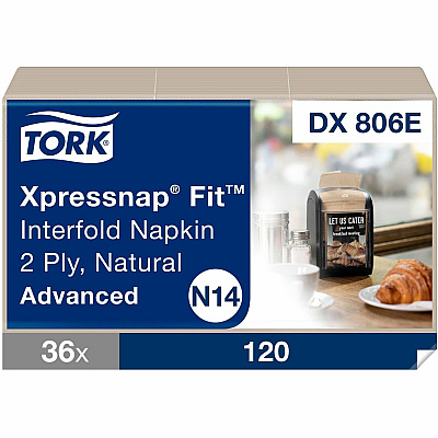 Tork Xpressnap Fit Natural Dispenser Napkin N14 (TRKDX806E)