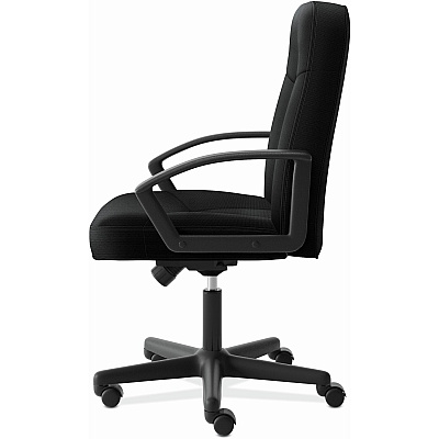 HON High-Back Executive Chair | Center-Tilt | Fixed Arms | Black Fabric (BSXVL601VA10)