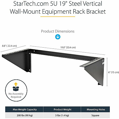 StarTech 5u Vertical Wall Mount Rack/network Rack (RK519WALLV)