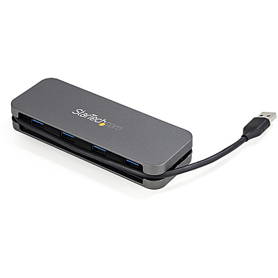 StarTech 4 Port Usb 3.0 Hub 5gbps 4a - 11in Cable (HB30AM4AB)