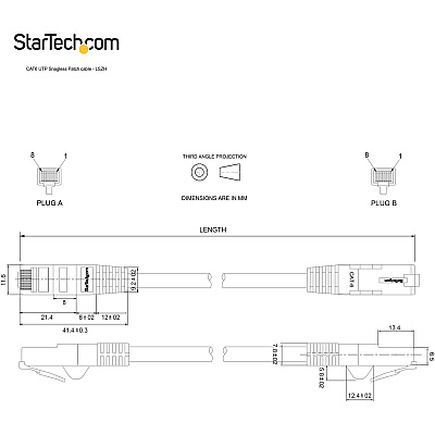 StarTech 6ft Lszh Cat6 Ethernet Cable - Black (N6LPATCH6BK)