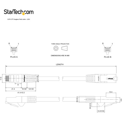 StarTech 10ft Lszh Cat6 Ethernet Cable - Black (N6LPATCH10BK)