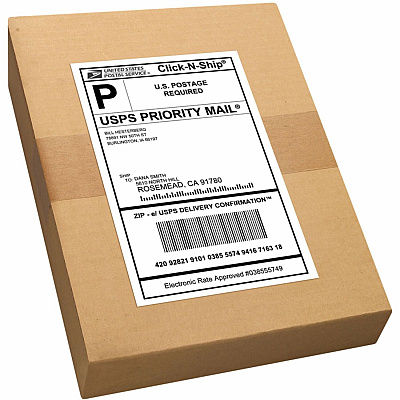 Avery Printable Shipping Labels, 5.5" x 8.5" , 200 Labels (AVE8426)