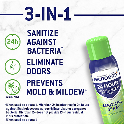 Microban Professional Microban 24 Hour Sanitizing Spray (PGC48774)