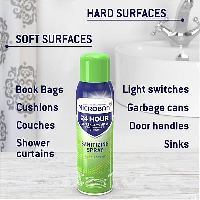 Microban Professional Microban 24 Hour Sanitizing Spray (PGC48774)