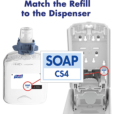 PURELL CS4 Healthcare Foam Handwash 2% CHG Antimicrobial Foam Refill (GOJ518103)