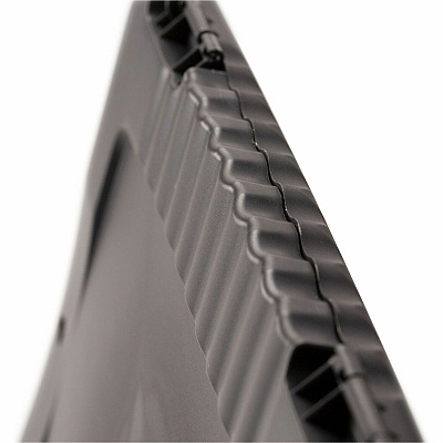 Officemate Slim Clipboard Storage Box w/Low Profile Clip, Charcoal (OIC83308)