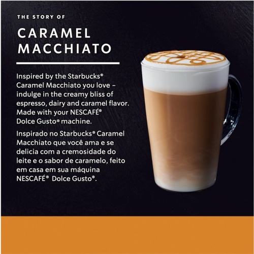 Starbucks Pod Caramel Macchiato Dolce Gusto Coffee (94273)
