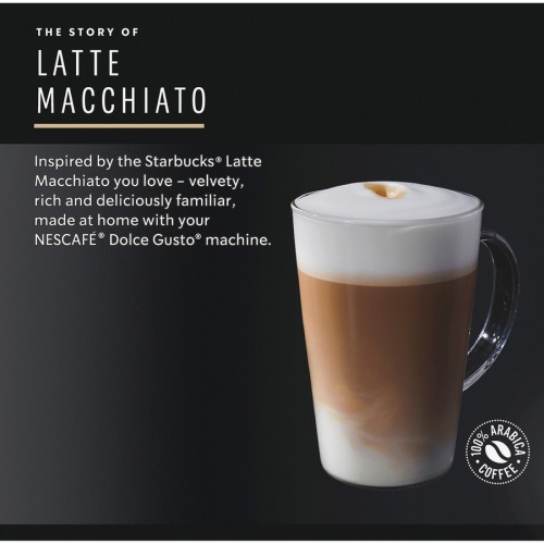 Starbucks Pod Latte Macchiato Dolce Gusto Coffee (94142)