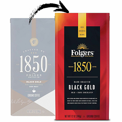 1850 Ground Black Gold Coffee (FOL60516EA)