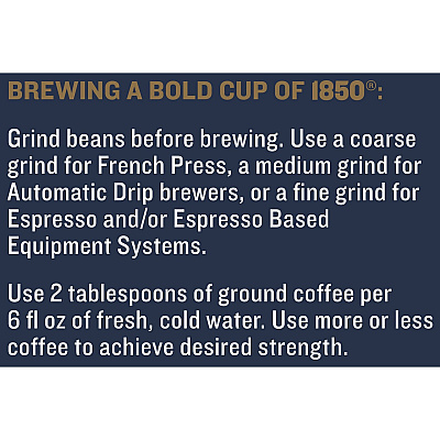 1850 Whole Bean Black Gold Coffee (FOL21522)