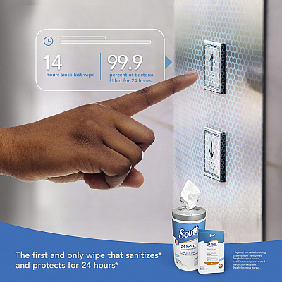Scott 24 Hour Sanitizing Wipes (KCC41526)