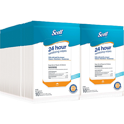 Scott 24 Hour Sanitizing Wipes (KCC41526)