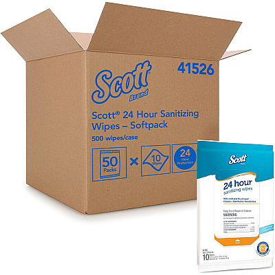 Scott 24 Hour Sanitizing Wipes (KCC41526)