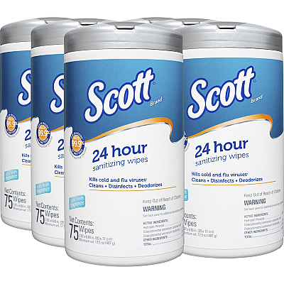 Scott 24 Hour Sanitizing Wipes (KCC53609)