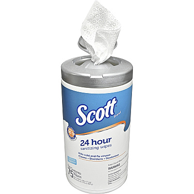 Scott 24 Hour Sanitizing Wipes (KCC53609)